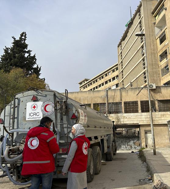 Thanks to the Ead Samawi Foundation's support in 2024, the ICRC responds to the escalating humanitarian crisis in Syria, delivering urgent aid and assistance to communities affected by intensified hostilities.